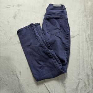 Calvin Klein Jeans Women Navy Blue Denim Straight Leg Pants Size 12